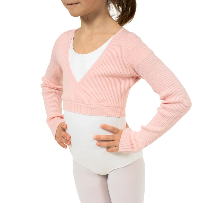Bloch Fix Wrap Sweater, ciepły top dla dziewcząt Bloch Fix Wrap Sweater, ciepły top dla dziewcząt