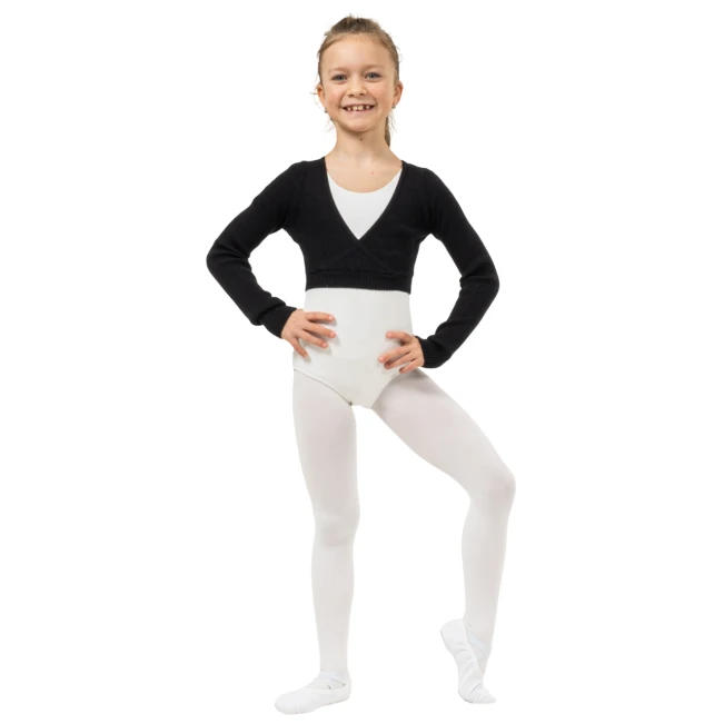 Bloch Fix Wrap Sweater, ciepły top dla dziewcząt Bloch Fix Wrap Sweater, ciepły top dla dziewcząt
