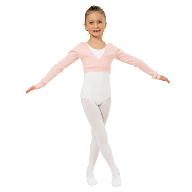 Bloch Fix Wrap Sweater, ciepły top dla dziewcząt Bloch Fix Wrap Sweater, ciepły top dla dziewcząt