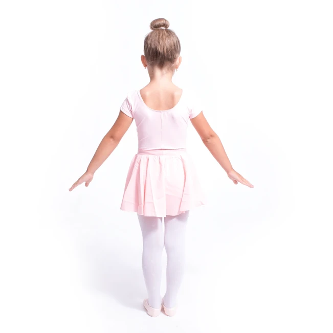 Bloch Ballet, trykot bawełniany dziecięcy z krótkimi rękawkami Bloch Ballet, trykot bawełniany dziecięcy z krótkimi rękawkami - Różowo światła Bloch