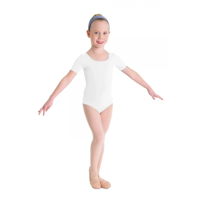 Bloch Ballet, trykot bawełniany dziecięcy z krótkimi rękawkami Bloch Ballet, trykot bawełniany dziecięcy z krótkimi rękawkami