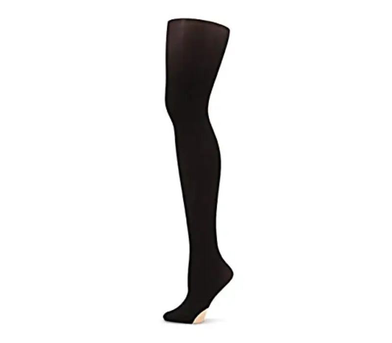 Capezio ultra soft transition tights 1816C, konvertibilne pančucháče pre deti - Czarny