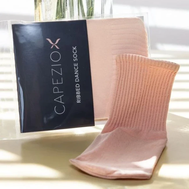 Capezio Ribbed sock, skarpety - Różowa baletowa Capezio Capezio Ribbed sock, skarpety - Różowa baletowa Capezio