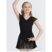 Capezio flutter sleeve dress, trykot ze spódnicą - Czarny Capezio flutter sleeve dress, trykot ze spódnicą - Czarny