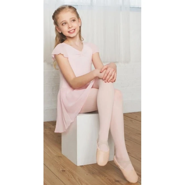 Capezio flutter sleeve dress, trykot ze spódnicą - Różowy Capezio Capezio flutter sleeve dress, trykot ze spódnicą - Różowy Capezio