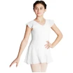 Capezio flutter sleeve dress, trykot ze spódnicą