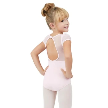 Capezio puff sleeve keyhole back leotards,  dziecięcy trykot