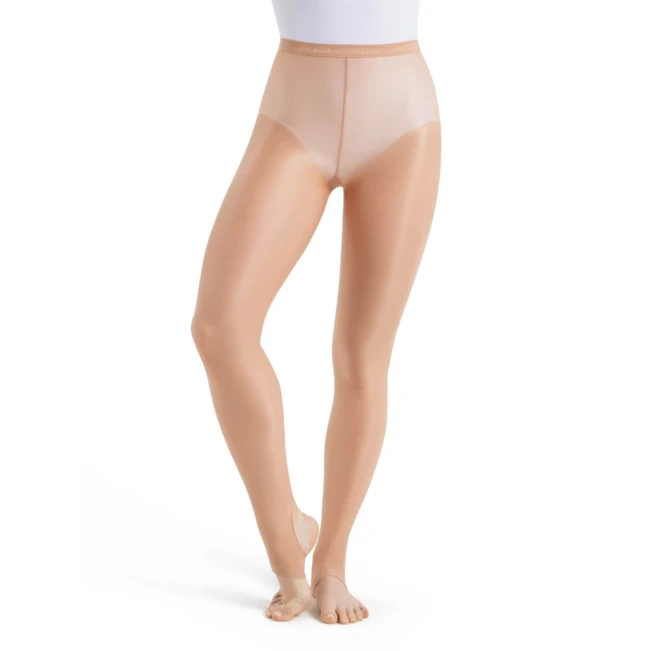 Capezio ultra shimmery, błyszczące rajstopy ze strzemionami Capezio ultra shimmery, błyszczące rajstopy ze strzemionami