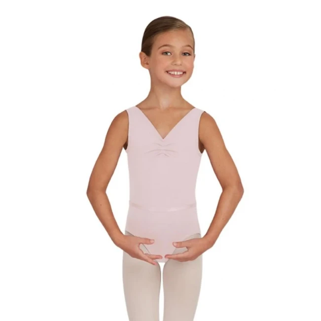 Capezio Tactel V Neck Leotard, trykot dziecięca na grubych ramiączkach Capezio Tactel V Neck Leotard, trykot dziecięca na grubych ramiączkach