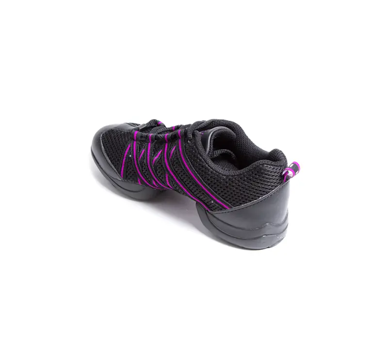 Bloch Criss Cross, sneakersy dziecięce - Czarny/fioletowy