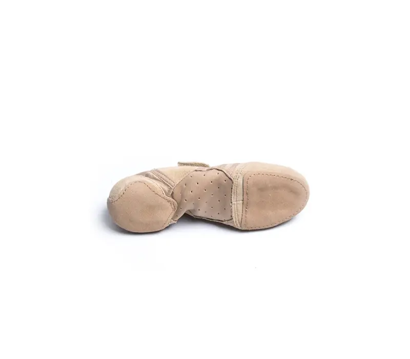 Capezio Jag PP16, buty jazzowe z zamszową podeszwą dla kobiet - Brązowo caramelowa Capezio
