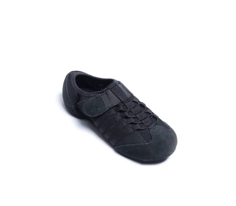 Capezio Jag PP16, buty jazzowe z zamszową podeszwą dla kobiet - Czarny