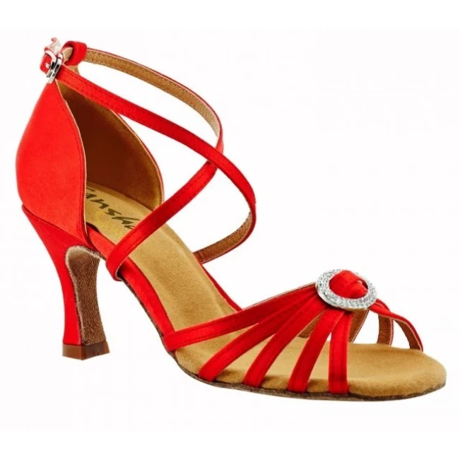 Sansha Barbara, buty do tańca latynoamerykańskiego - Czerwony red Sansha