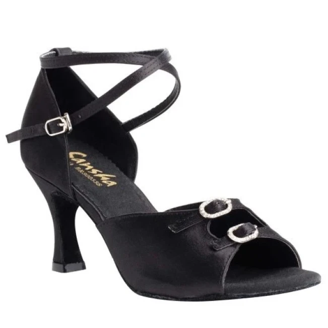 Sansha Milana, buty do tańca towarzyskiego - Czarny Sansha Milana, buty do tańca towarzyskiego - Czarny
