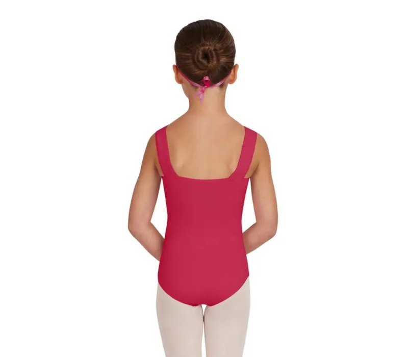 Capezio Wide Strap Leotard, trykot dziecięca na grubych ramiączkach - Niebieski navy Capezio