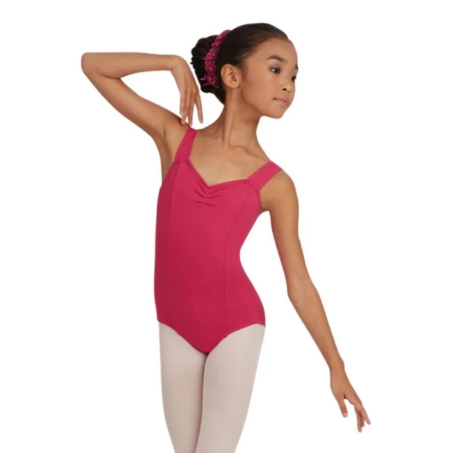 Capezio Wide Strap Leotard, trykot dziecięca na grubych ramiączkach Capezio Wide Strap Leotard, trykot dziecięca na grubych ramiączkach