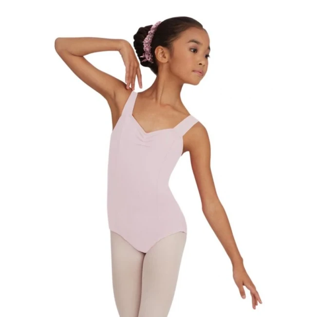 Capezio Wide Strap Leotard, trykot dziecięca na grubych ramiączkach Capezio Wide Strap Leotard, trykot dziecięca na grubych ramiączkach