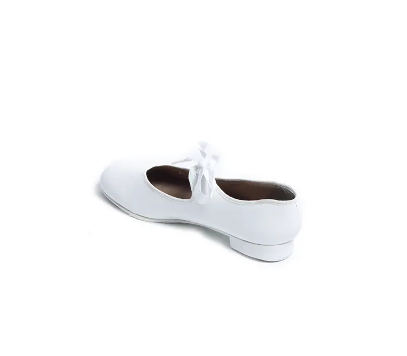 Capezio PU JR. Tyette tap shoes, dziecięce buty do stepowania - Biały