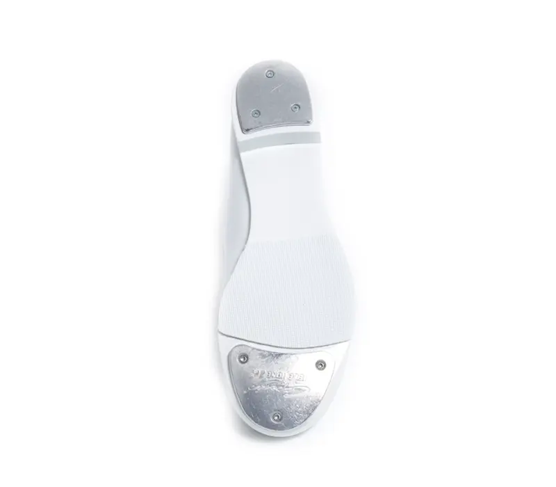 Capezio PU JR. Tyette tap shoes, dziecięce buty do stepowania - Biały